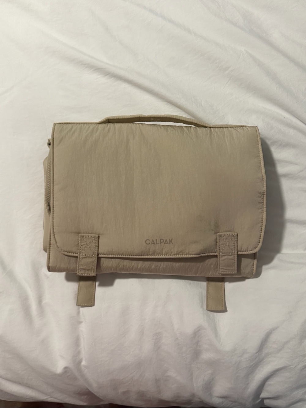 Calpak Diaper Changing Pad Organizer in Oatmeal